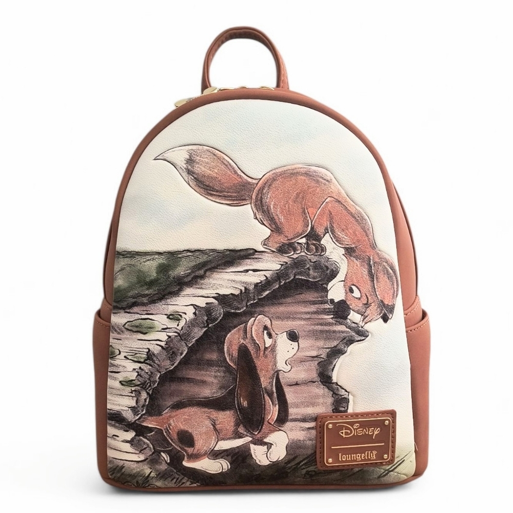 Loungefly Disney Fox and the Hound Meeting Mini Backpack